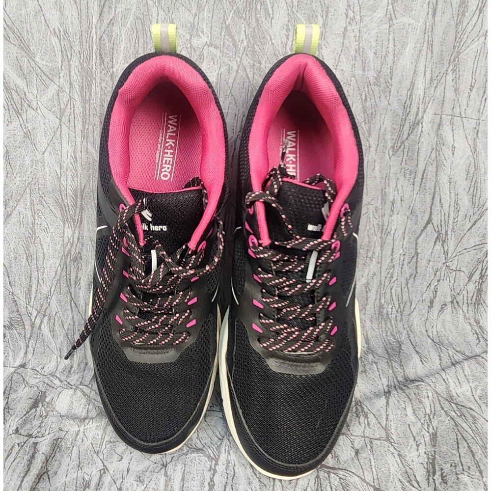 Walk Hero Women's Shoes Sneakers Black Pink Size 12 Walking Gorpcore Athleisure